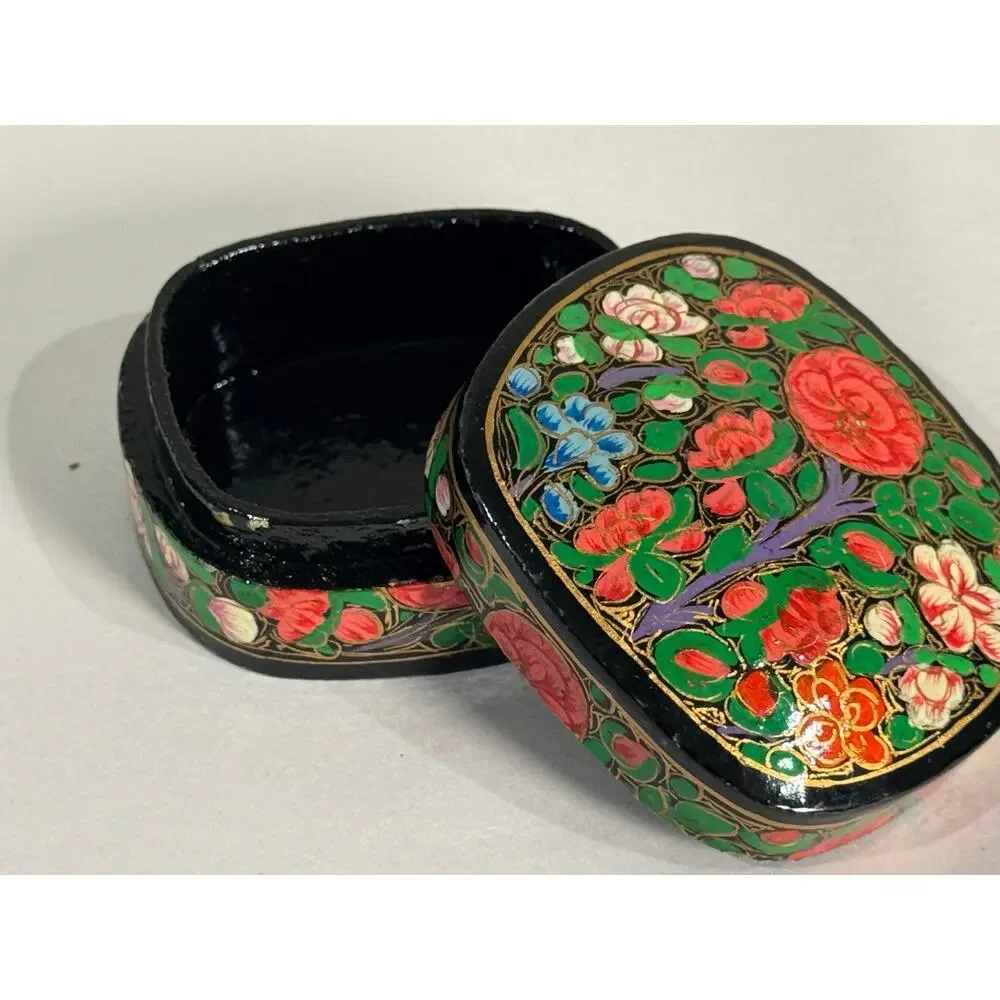 Kashmiri Papier-Mache Trinket Box Vibrant